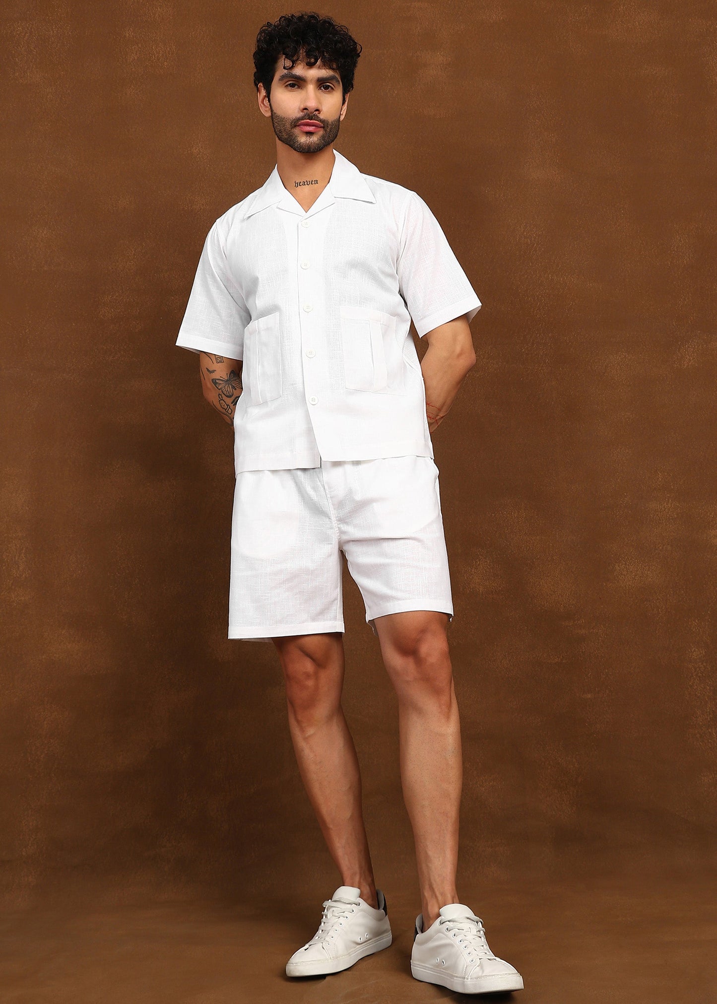 Fabmade Ivory Utility Co-Ord Set - Distacart