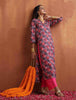 trueBrowns Pink Print High Slit Kurta Set - Distacart