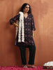 trueBrowns Black Print Kurta Co-ord Set - Distacart