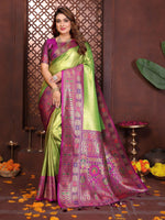 Thumbnail for Anaita Banarasi Tissue Silk Saree - Distacart
