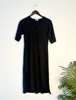 Thumbnail for trueBrowns Black Slub Kurta - Distacart