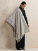 trueBrowns Grey Geometric Woollen Stole - Distacart