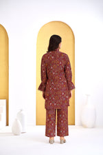 Thumbnail for BulBul Pratiksha Red Co-Ord Set