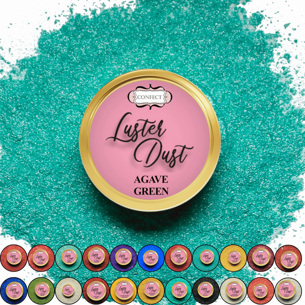 agave green edible luster dust 5 gms