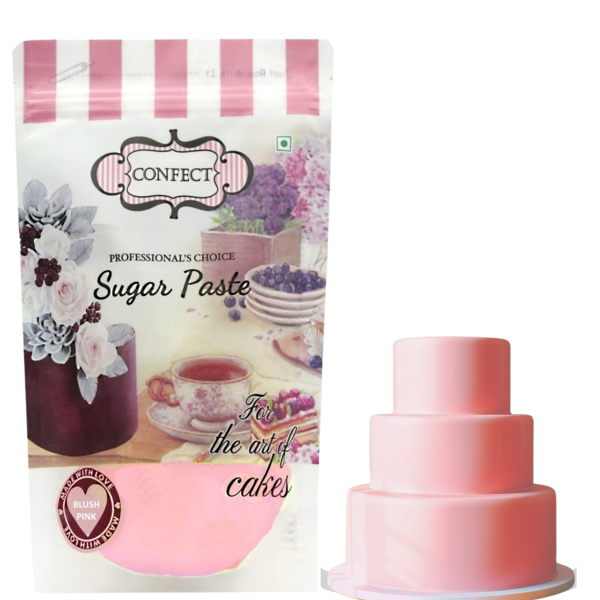 blush pink fondant edible sugarpaste 1kg