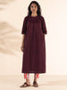 trueBrowns Maroon Cotton Ikat Slit Kurta Pant Set - Distacart