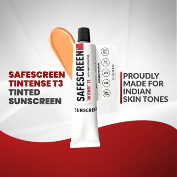 Chosen Tintense Beige Shade Tinted Sunscreen SPF 50+ Pa++++ 6-Hour Water Resistance, No White Cast - Dista
