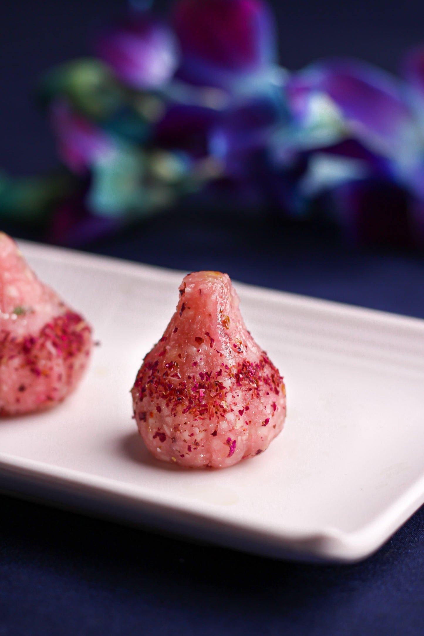 royal rose and cashew modak with pichwai box