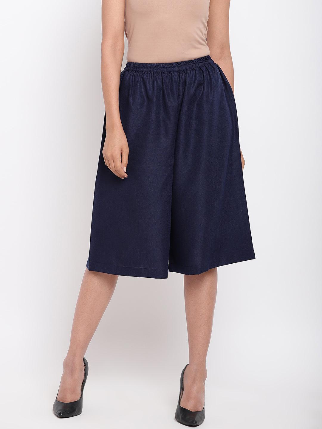 trueBrowns Linen Cotton Blue Pant - Distacart