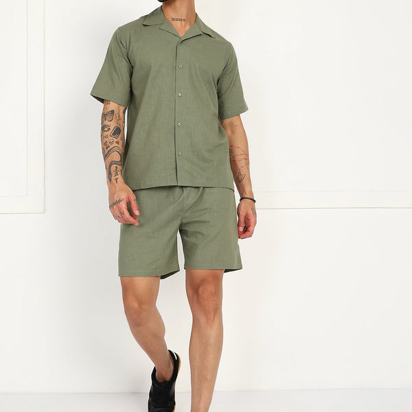 Fabmade Grove Ease Linen Co-Ord Set - Distacart