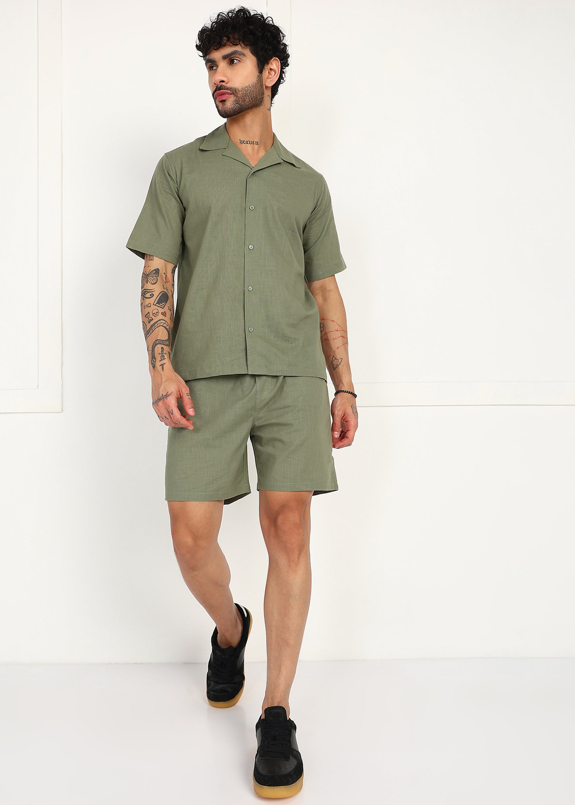 Fabmade Grove Ease Linen Co-Ord Set - Distacart