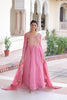 Anaita Pink Silk Readymade Anarkali Suit with Sequence & Embroidery Work - Dista