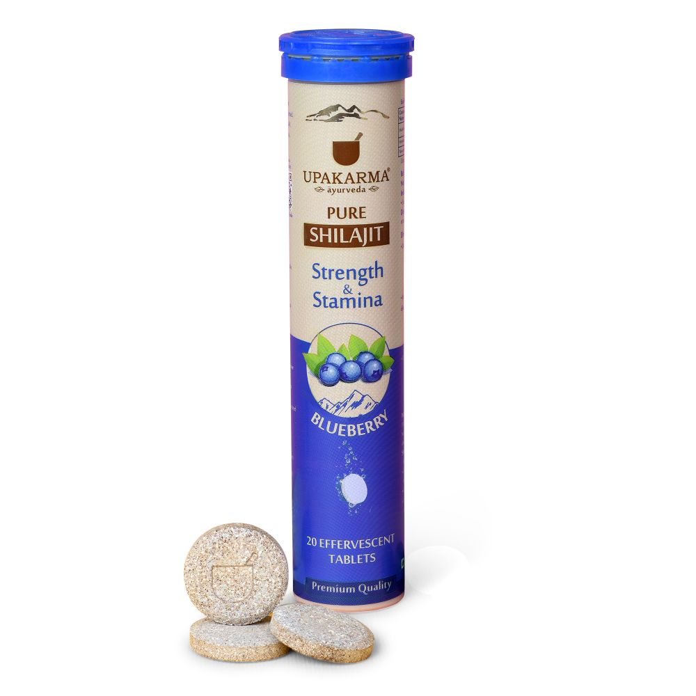 Upakarma Ayurveda Pure Sj Effervescent Tablets - Blueberry - Distacart