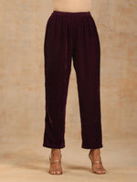 Thumbnail for trueBrowns Wine Velvet Pant - Distacart