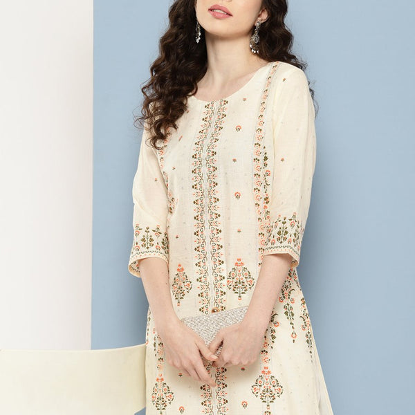 Ahalyaa Women Floral Printed Kurta - Distacart