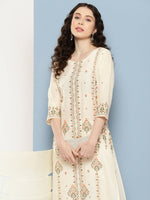 Thumbnail for Ahalyaa Women Floral Printed Kurta - Distacart