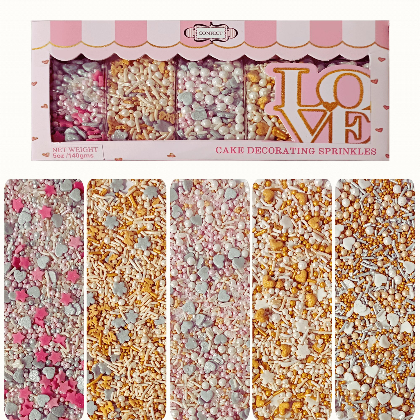 valentine sprinkles vs multipack 19 100 gms