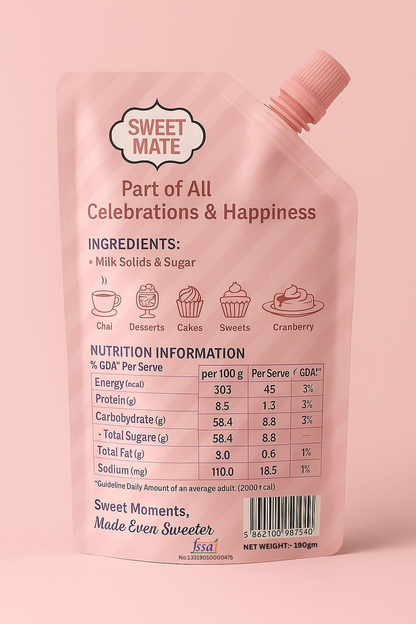 sweet mate milk 190 g