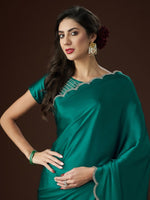 Thumbnail for kasee Embellished Satin Saree - Distacart