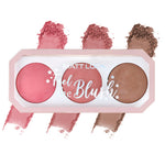 Thumbnail for Matt Look Feel The Blush Baked Blush Trio Palette - 01 In The Nude