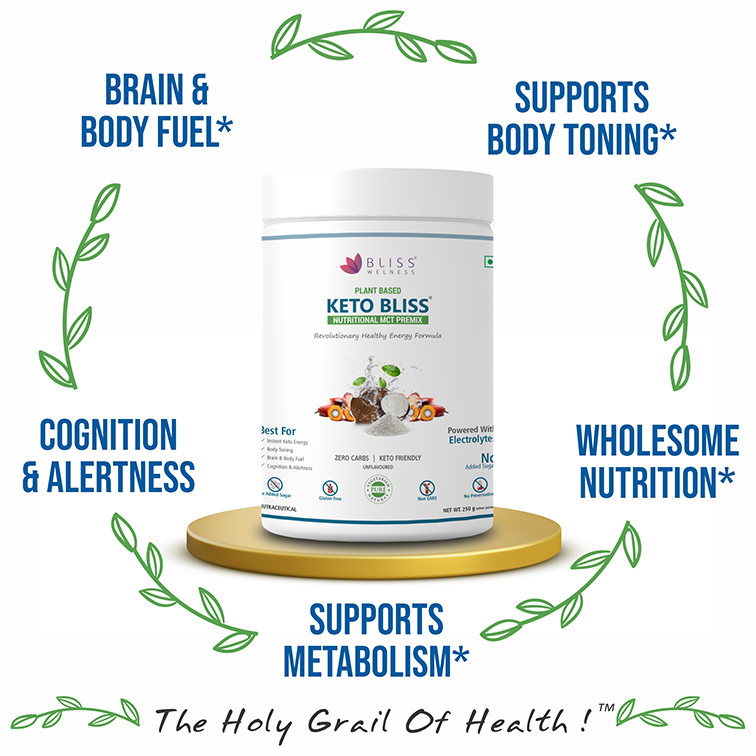 bliss welness ketobliss nutritional mct premix unflavored