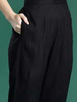 Thumbnail for Indo Era Ethnic Motifs Embroidered Regular Kurta with Trousers