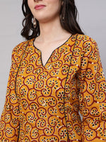 Thumbnail for Aks Ethnic Motifs Printed Regular Pure Cotton Kurta With Salwar - Distacart