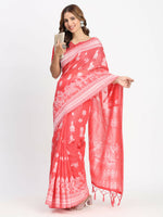 Thumbnail for Astita Linen Cotton Sky Blue Saree