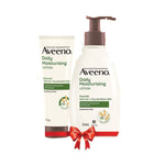 Thumbnail for Aveeno Daily Moisturising Lotion Home + Travel Combo| Moisturizer for Normal, Dry & Sensitive Skin