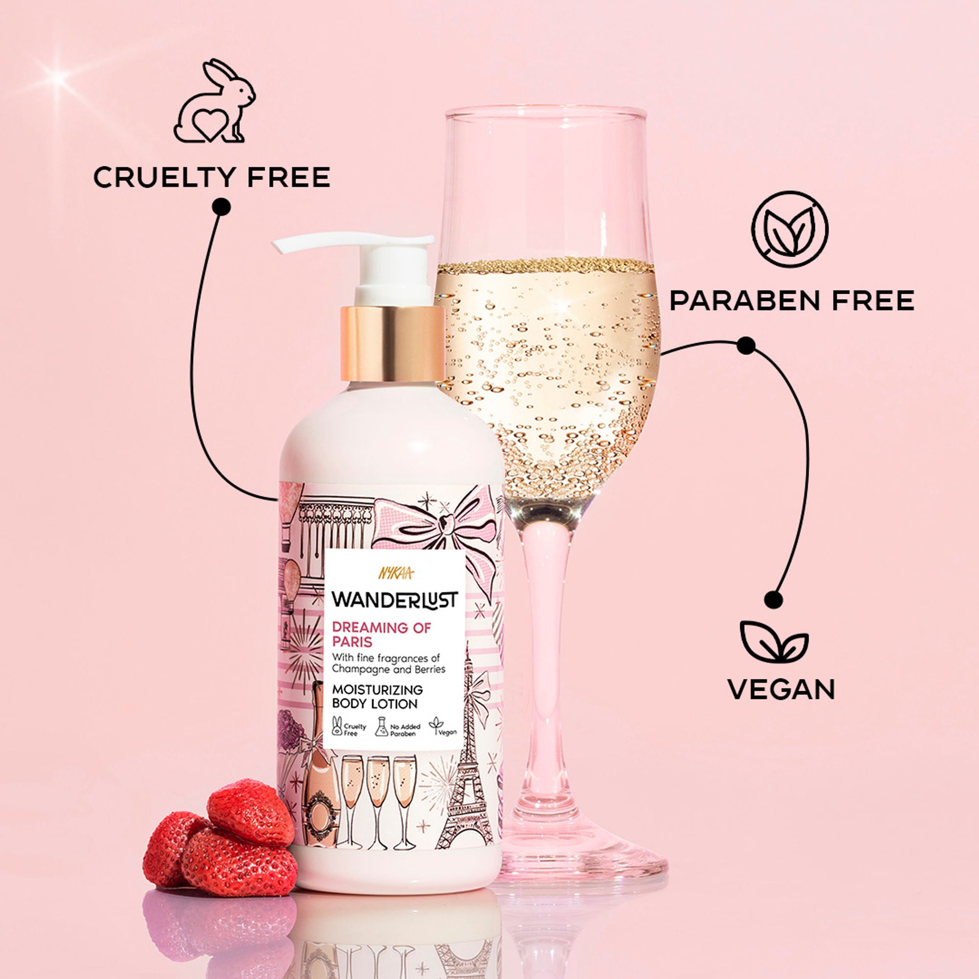 Wanderlust Moisturizing Body Lotion - Dreaming-Of-Paris - Distacart