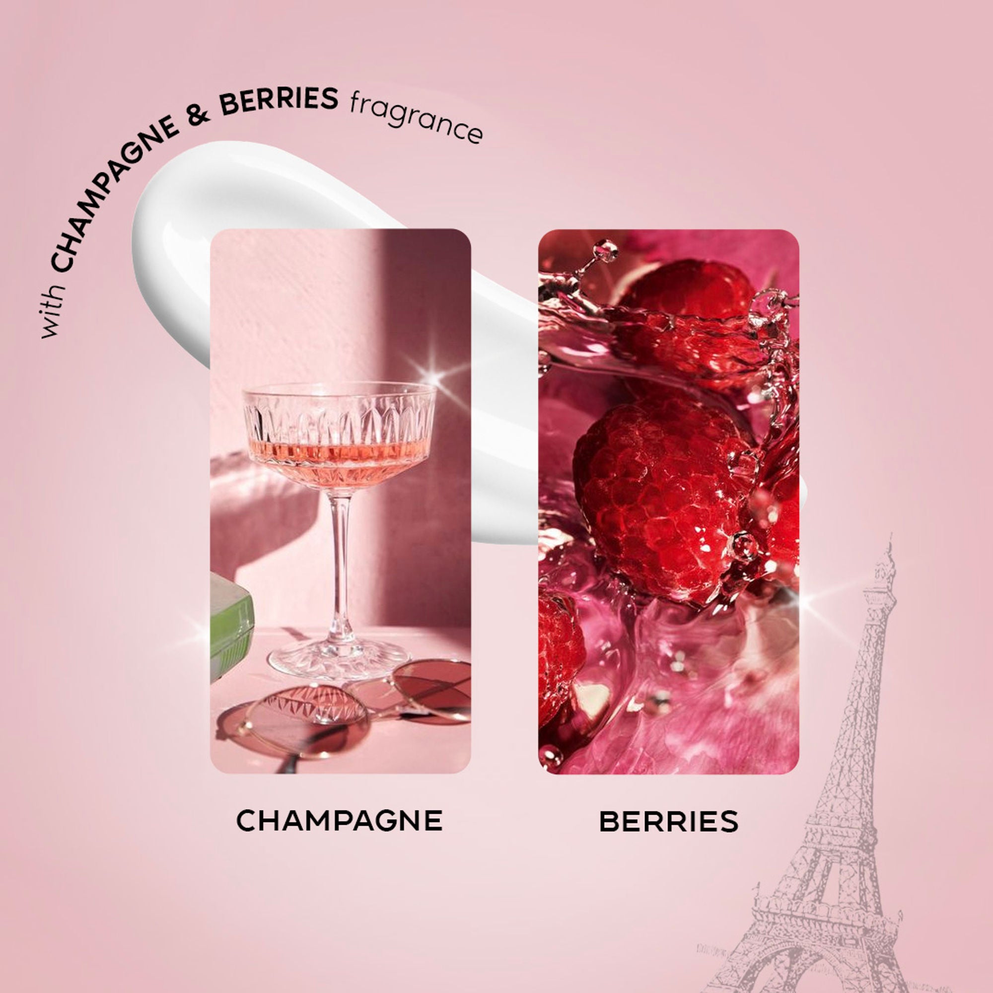 Wanderlust Dreaming Of Paris Hydrating Gel Body Creme With Champagne And Strawberry - Distacart