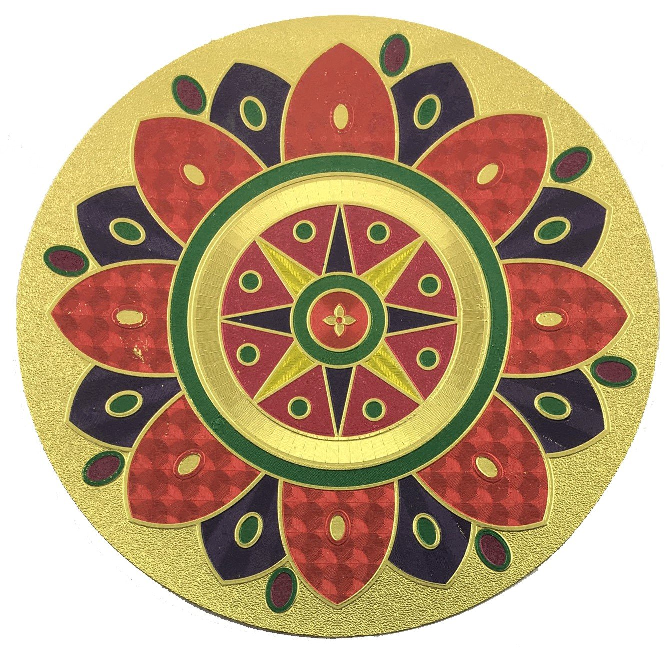 Stickerbazaar Micro Golden Embossing Rangoli Stickers - Distacart