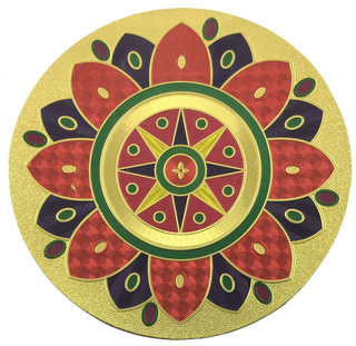 Stickerbazaar Micro Golden Embossing Rangoli Stickers - Distacart