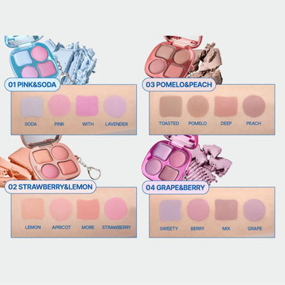 fwee Pocket Cheek Palette - CP04 GrapeNBerry - Distacart
