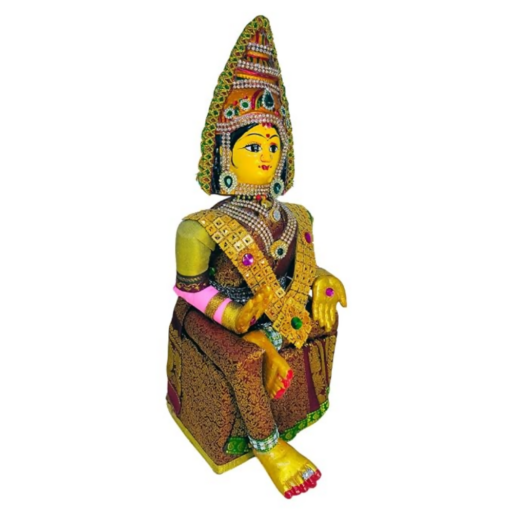SRI YAGNAA - Varalakshmi Ammavari Decorated Doll - Multicolour - Dista