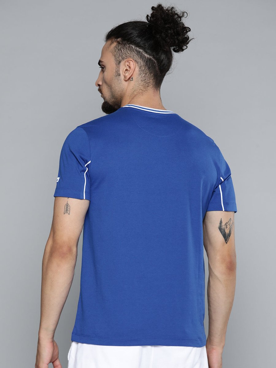 Alcis Men Blue Slim Fit Training or Gym T-shirt - Distacart
