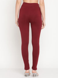Thumbnail for TAG 7 Women Pack of 2 Pink & Maroon Solid Kurti Pants