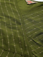 Thumbnail for Anouk Women Striped Angrakha Kurta with Trousers - Distacart