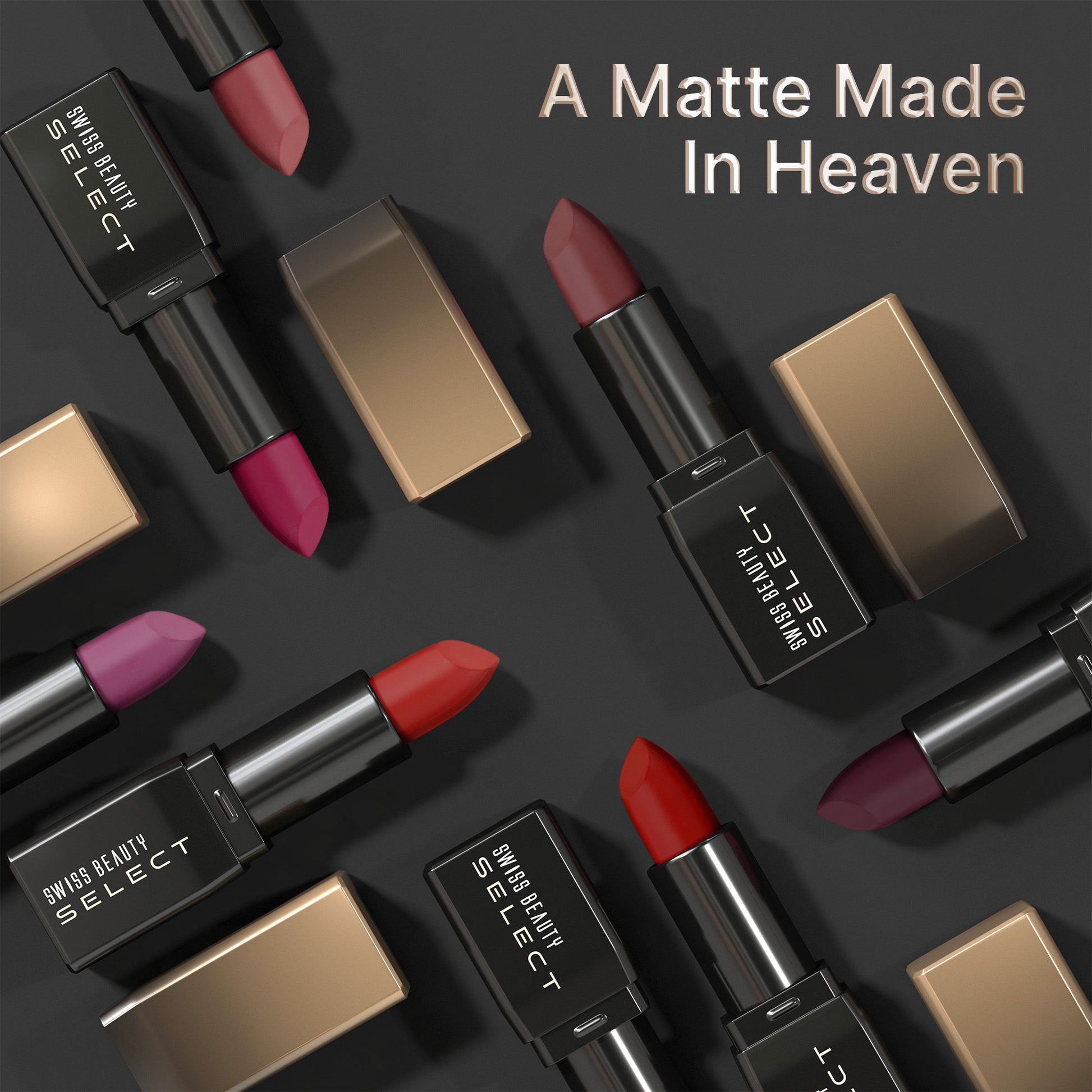 Swiss Beauty Select Dare To Matte Lipstick - 2 Persian Pink - Distacart