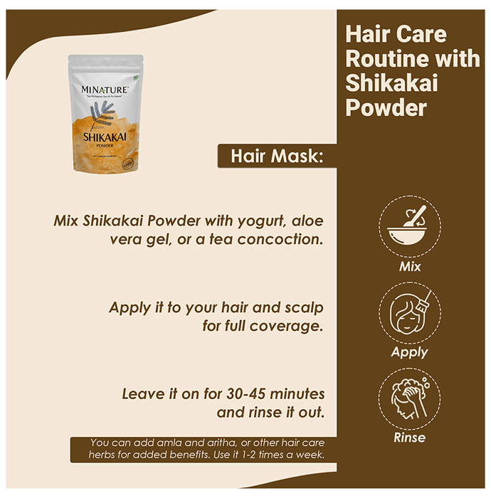 Minature Shikakai Organic Powder