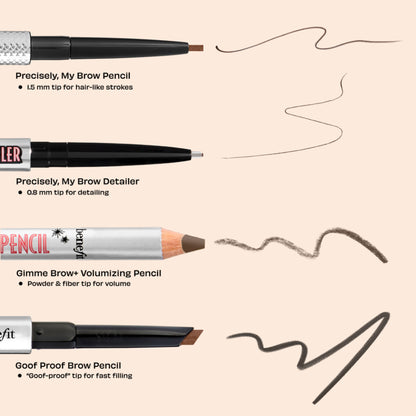 Benefit Cosmetics Precisely, My Brow Detailer Eyebrow Pencil - 35 Neutral Medium Brown - Distacart