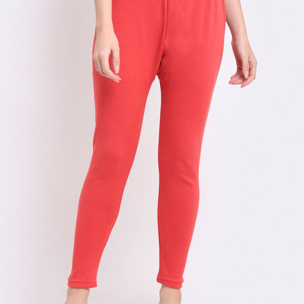 TAG 7 Women Pink Solid Woolen Leggings - Distacart