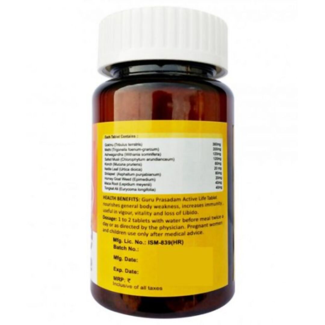 Guru Prasadam Active Life Tablets - Distacart