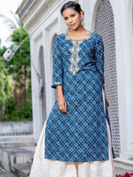 Thumbnail for Ode by House of Pataudi Ethnic Motifs Printed Kurta - Distacart