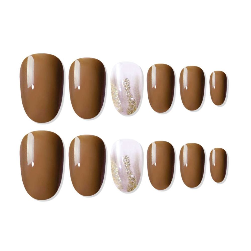 shills professional reusable press on nails oval spn699