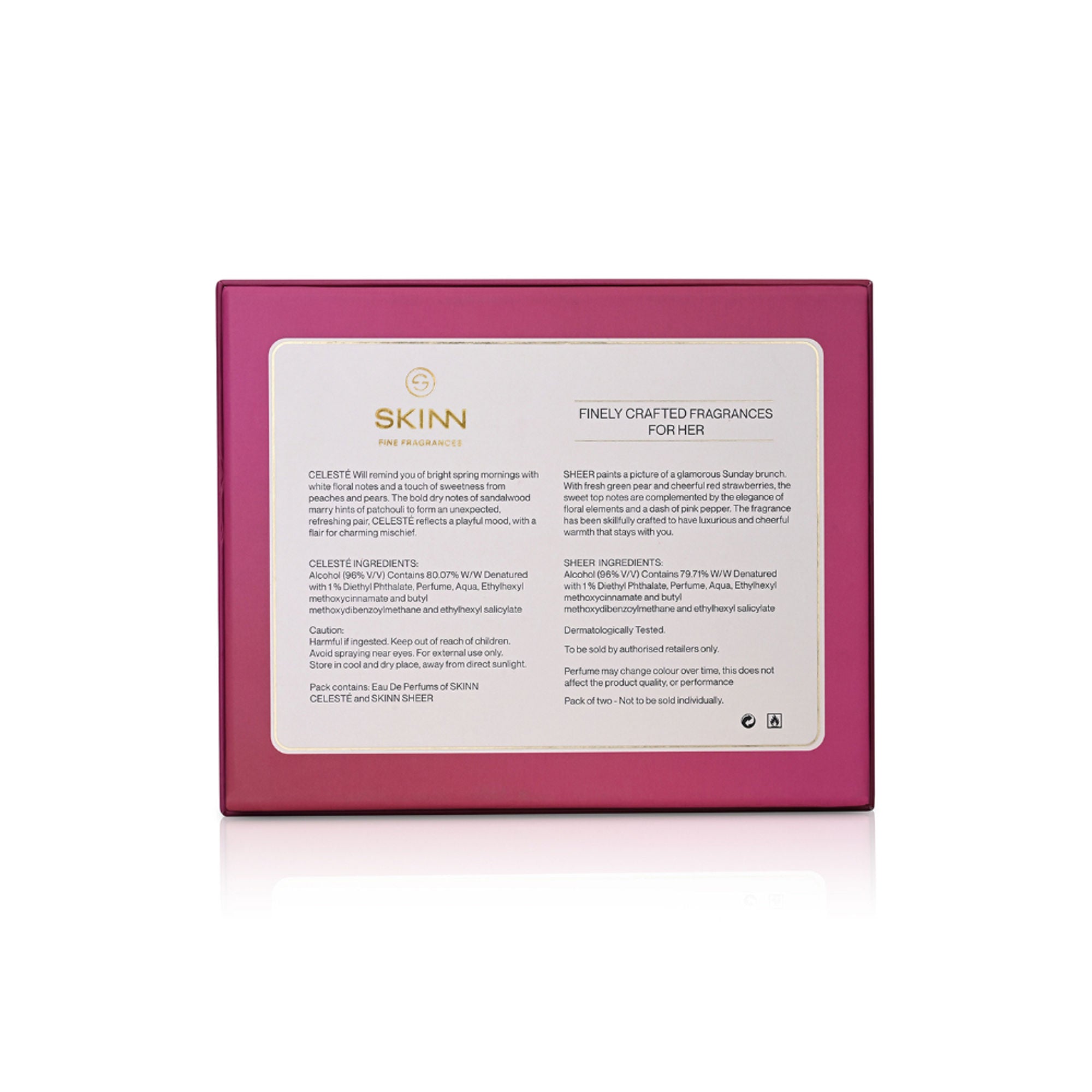 Skinn By Titan Celeste & Sheer EDP Miniature Gift Set - Rakhi Gift for Sister - Dista