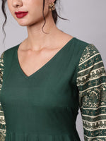 Thumbnail for Aks Floral Printed Anarkali Kurta - Distacart