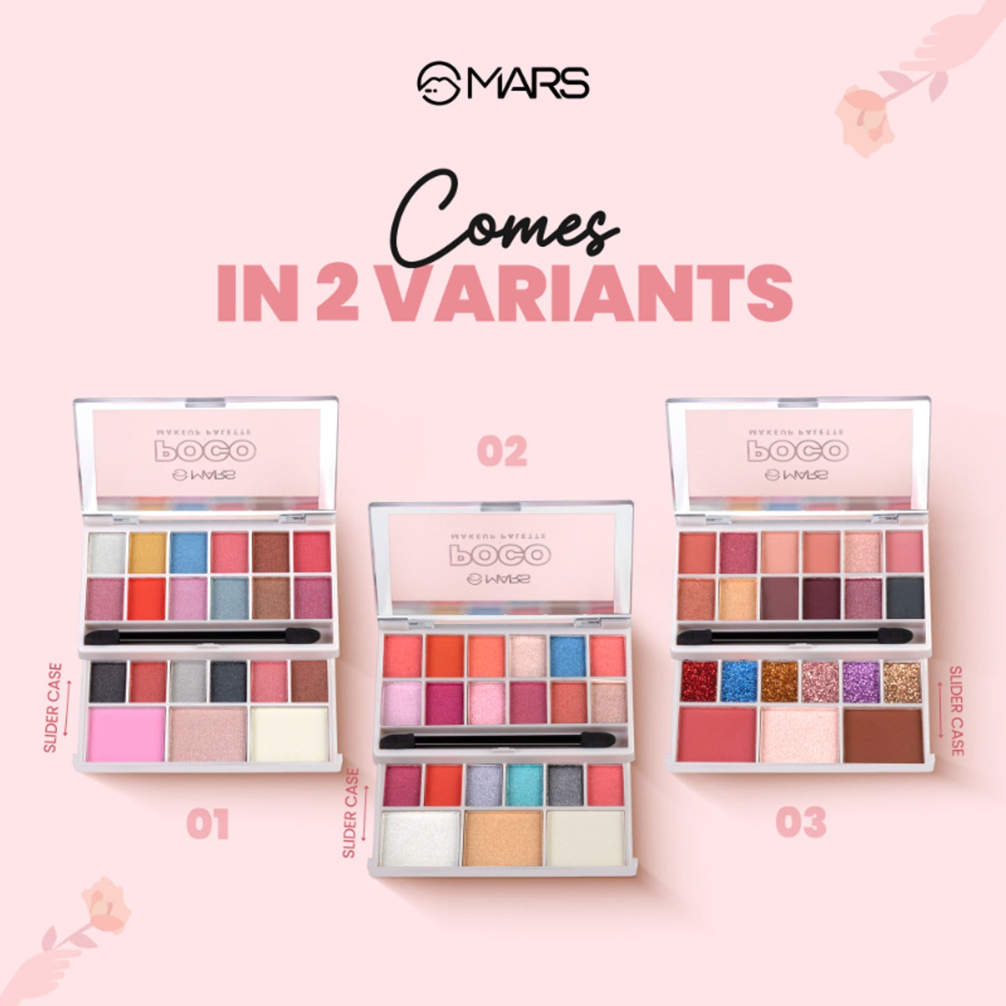MARS Cosmetics Poco Face Makeup And Eyeshadow Palette - 01 - Distacart