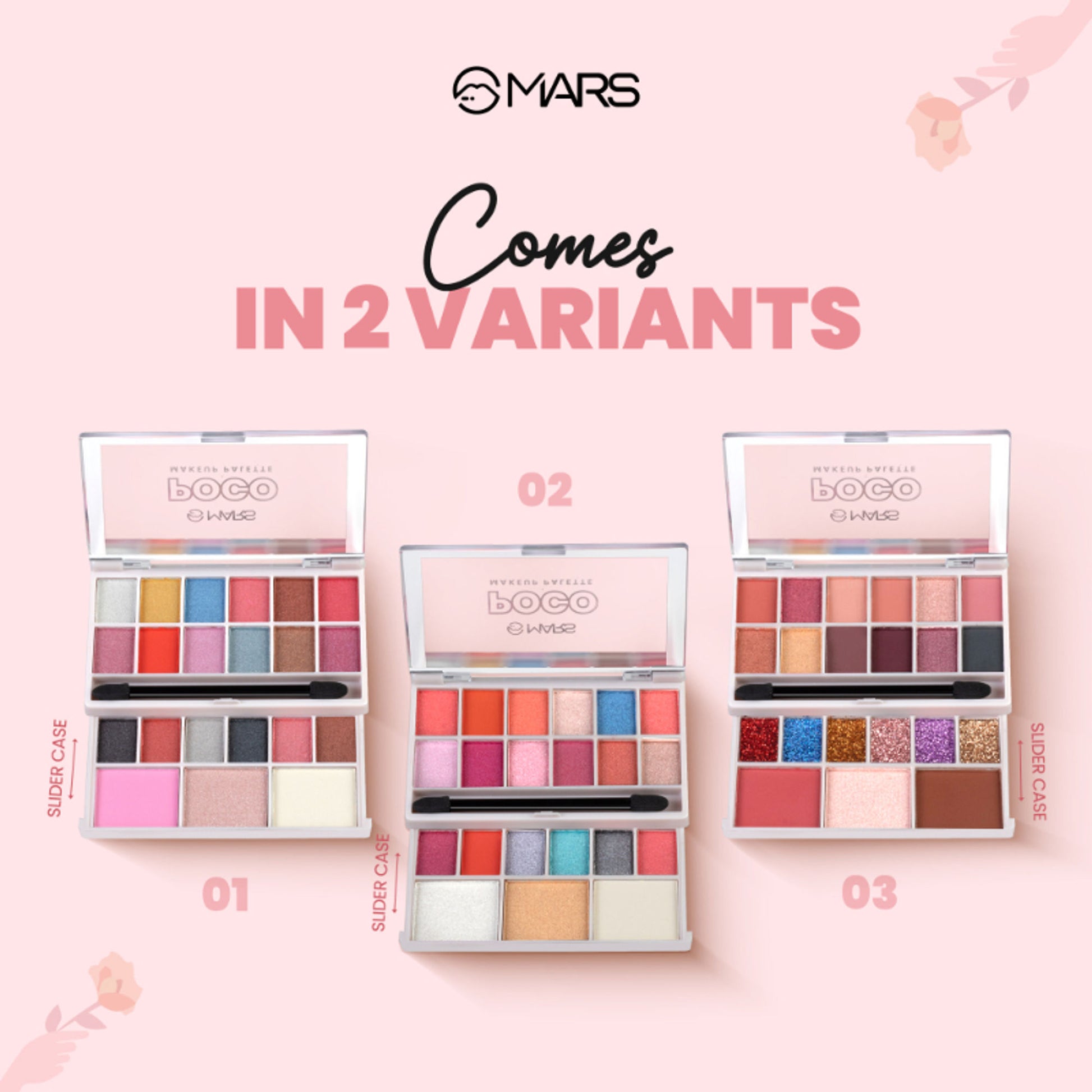 MARS Cosmetics Poco Face Makeup And Eyeshadow Palette - 02 - Distacart