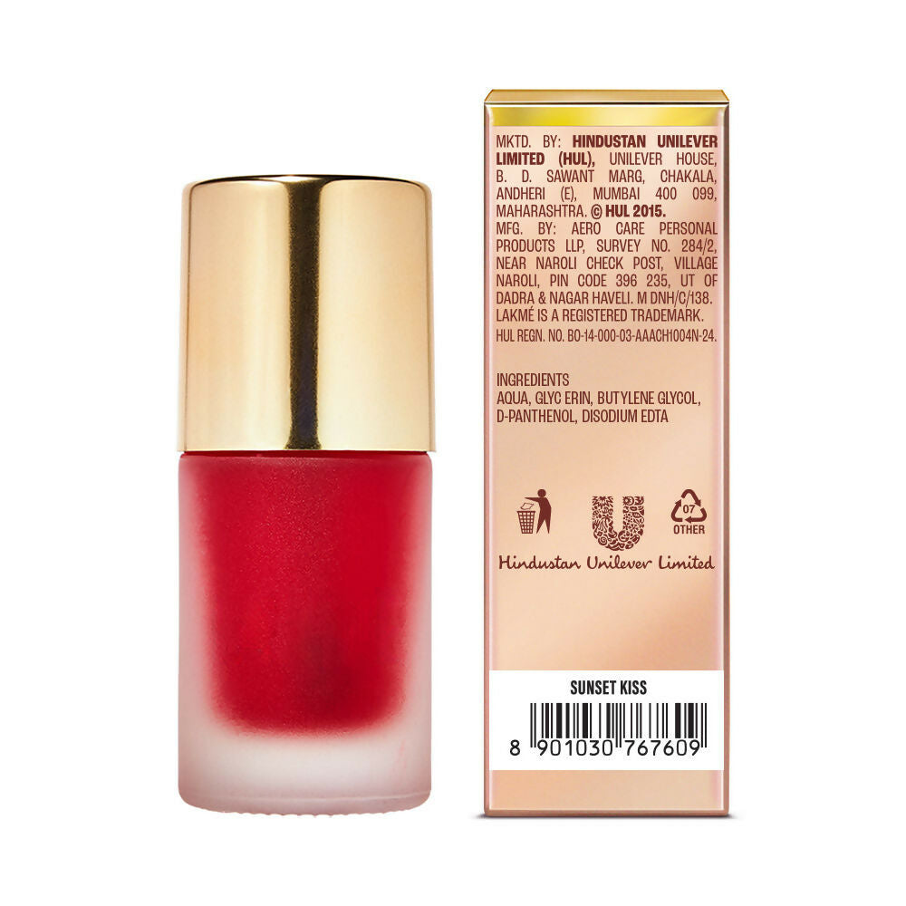 Lakme 9To5 Double Duty Lip & Cheek Water Stain, Transferproof & Long Lasting , Sunset Kiss